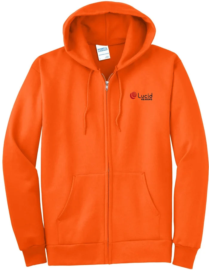 Port & Company Essential Fleece Full-Zip Hooded Sweatshirt