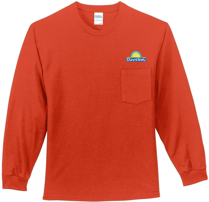 Port & Company Long Sleeve Essential Pocket Tee