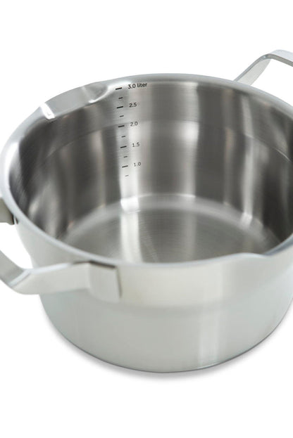 Premium+ pannenset 5-delig zilver binnenzijde