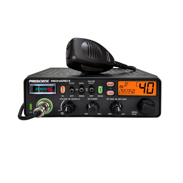 President Richard II 10-Meter HAM Radio - Orange | Right Channel Radios
