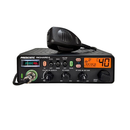 President Richard II 10-Meter HAM Radio - Orange | Right Channel Radios