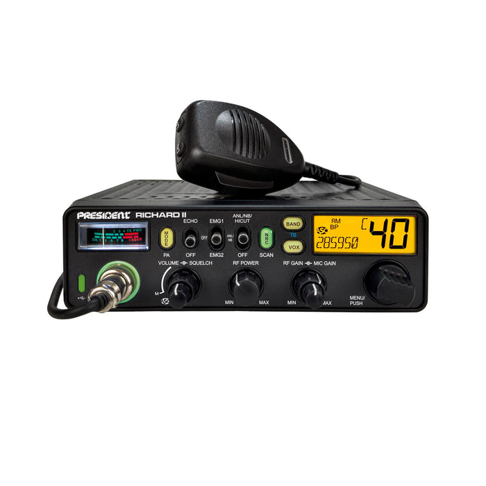 President Richard II 10M Ham Radio Yellow Display | Right Channel Radios