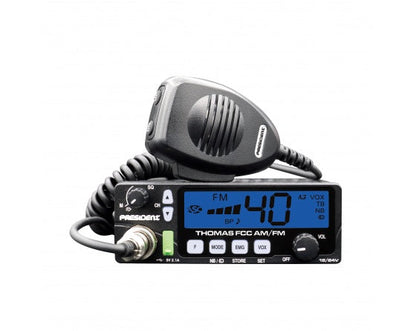 President Thomas AM/FM CB Radio - Blue Display | Right Channel Radios