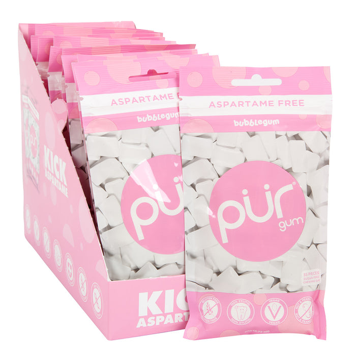 PUR Bubblegum Gum Bag - 12 Count