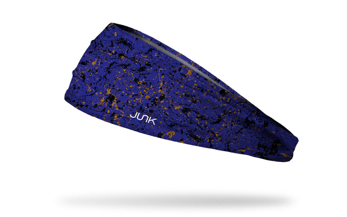Purple Black Gold Splatter Big Bang Lite Headband - View 1