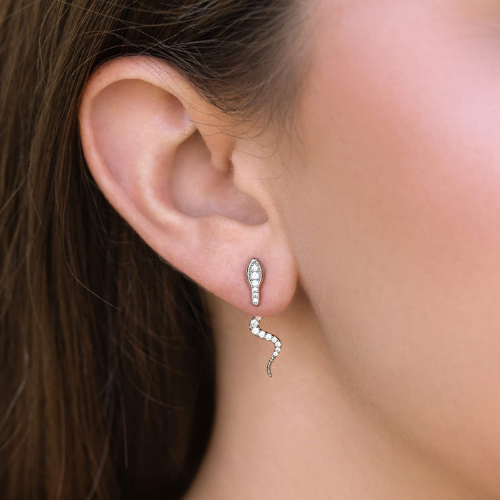 Python Ear Jacket Earrings