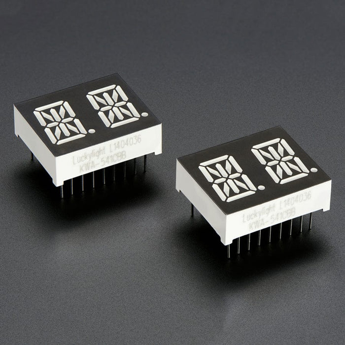 Quad Alphanumeric Display - Pure Green 0.54" Digits w/ Backpack - STEMMA QT / Qwiic by Adafruit - The Pi Hut