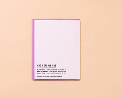 Queen Of My Heart Letterpress Love or Anniversary Card - Made in USA