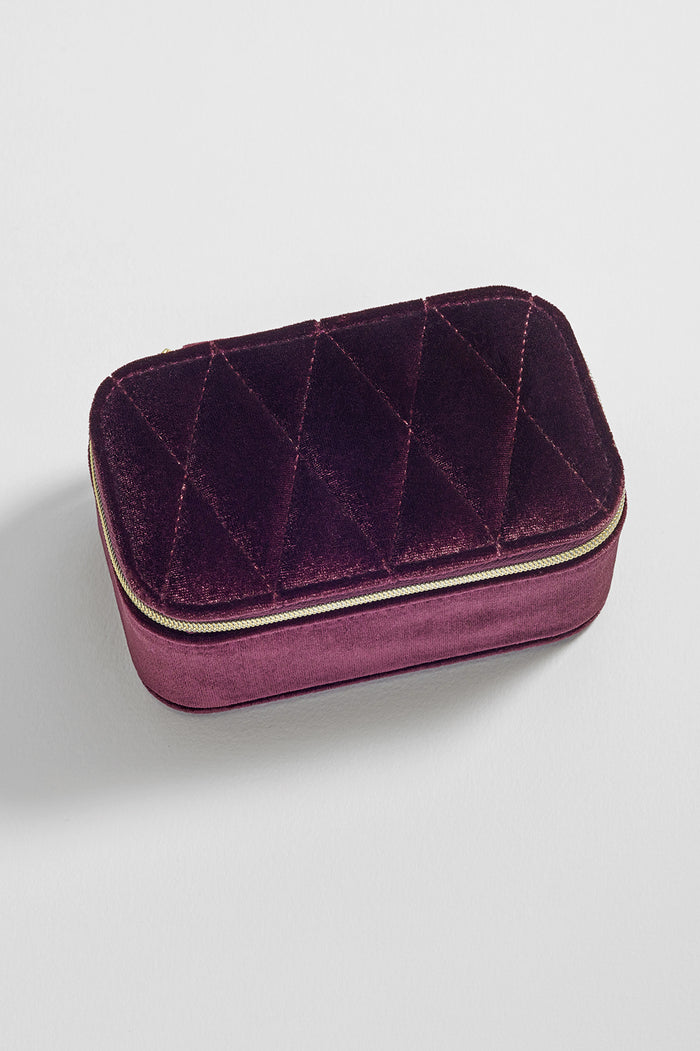 Quilted Lid Mini Jewellery Box