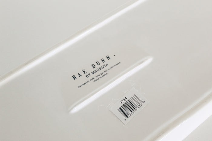 Rae Dunn Ceramic Stem Print Tray