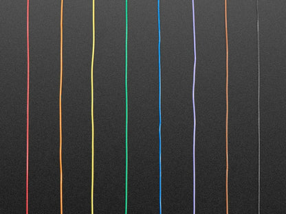 Rainbow "Wire Wrap" Thin 30AWG Prototyping/Repair Wire (280m total, 35m each of 8) by The Pi Hut - The Pi Hut