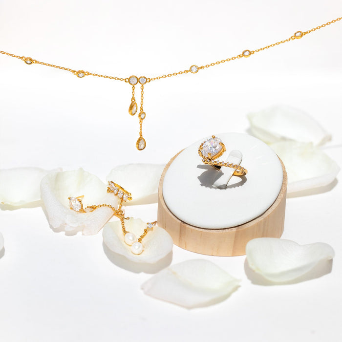Raining Bezel Anklet