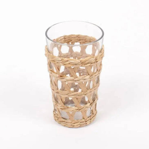 Rattan Tumbler Glasses- Sold Individually