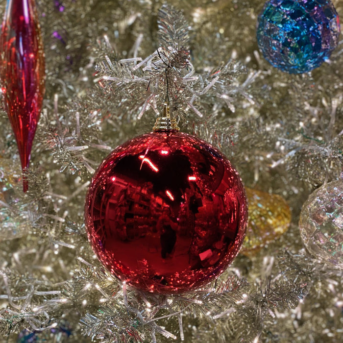 Red Shiny Ball Ornament, 8"