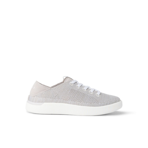 Reef Neptune women’s sneaker facing left with breathable light grey mesh, soft cushioning, and anatomical arch support.