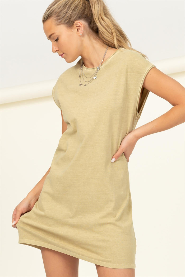 Relaxed Cotton Mini Dress