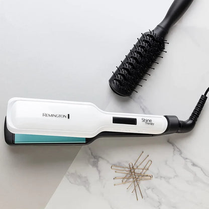 Remington Shine Therapy Wide Plate Straightener S8550