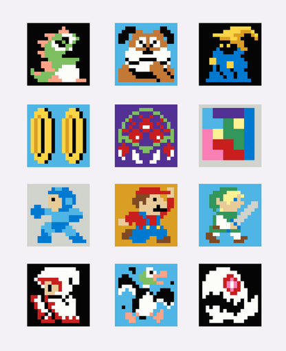 Retro Gaming Revival Quilt a Long Block 8 - Plumber Hero