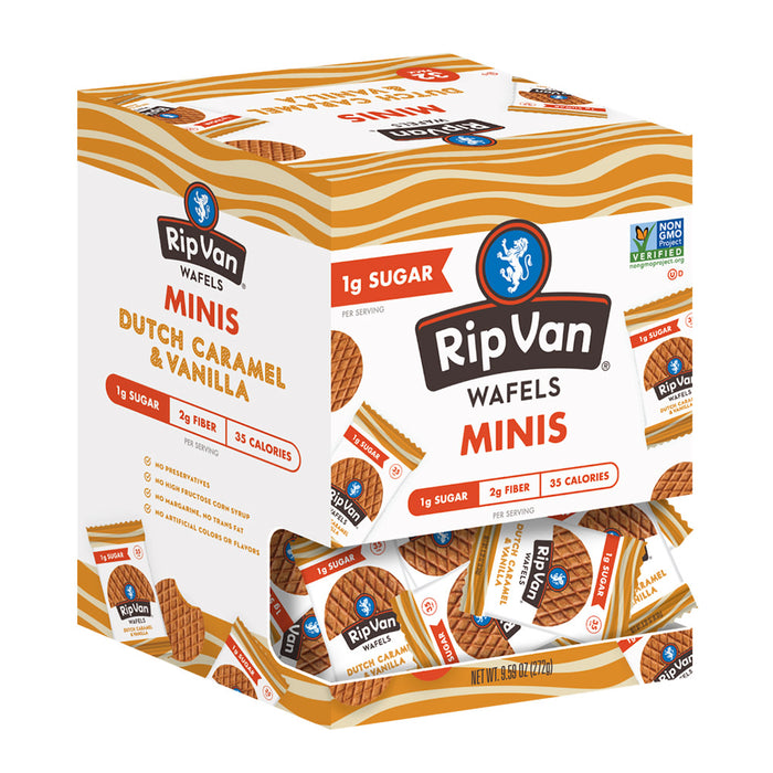 RIP VAN Vanilla Caramel Mini Waffle Cookies - 32 Count
