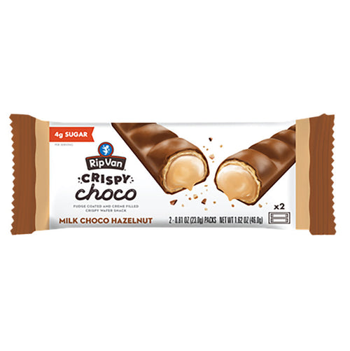 Rip Van Vanilla Crispy Milk Chocolate Hazelnut Candy Bar - 12 Count