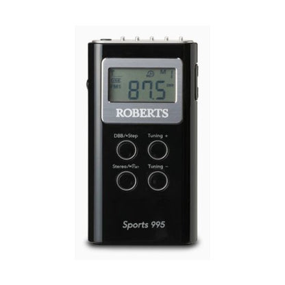 Roberts Sports 995 MW FM Stereo Wavebands PLL Synthesised Stereo Personal Radio Black
