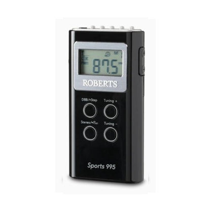 Roberts Sports 995 MW FM Stereo Wavebands PLL Synthesised Stereo Personal Radio Black