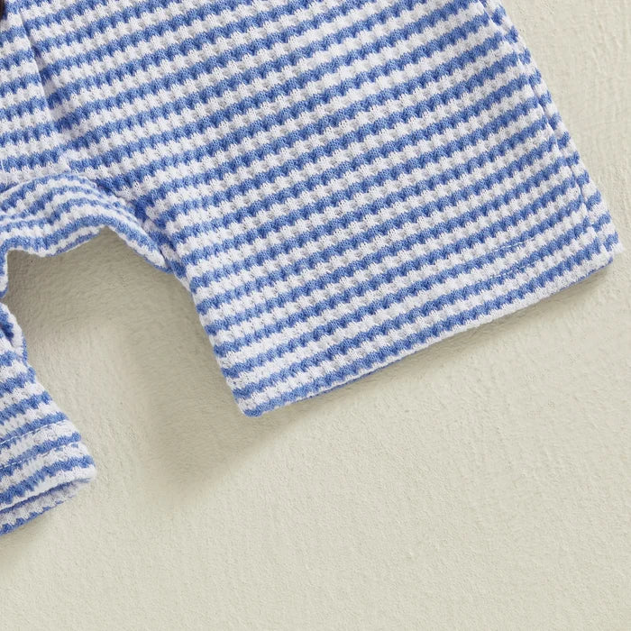 ROBIN Striped Button Romper