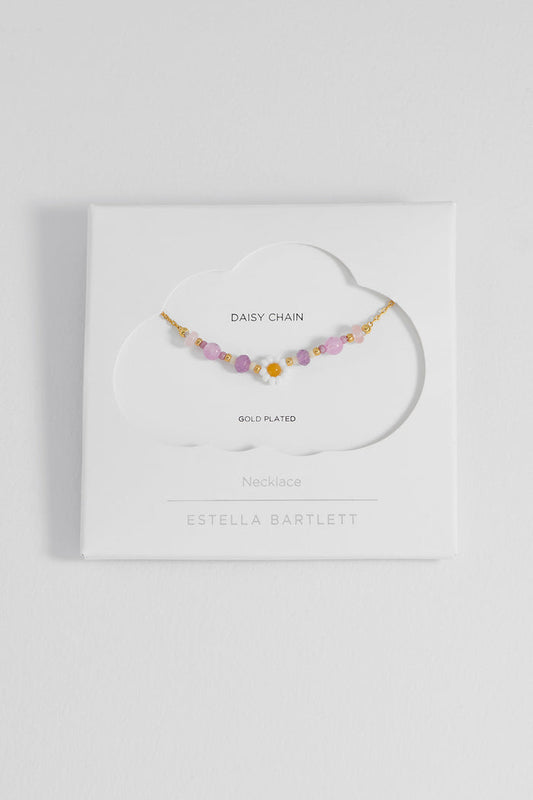 Rose Quartz Beaded Flower Necklace