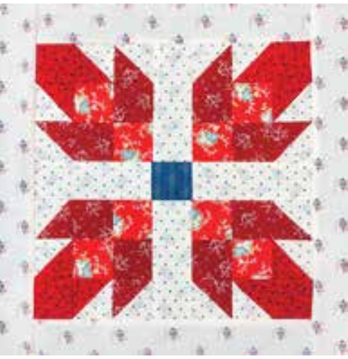 Rosebud Quilt Block (Downloadable Sewing Pattern)