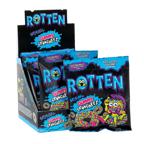 Rotten Original Gummy Cruncheez Candy Peg Bag - 8 Count
