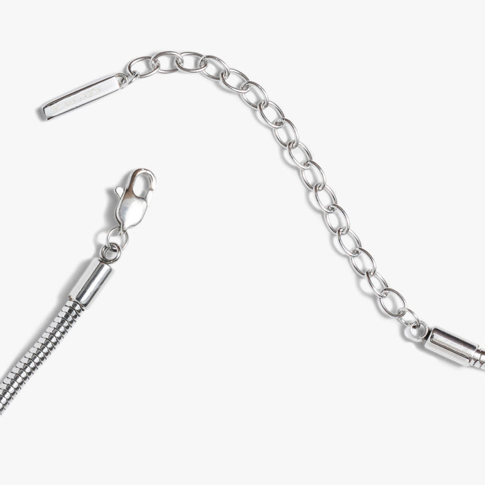Round Herringbone Charm & Layering Necklace