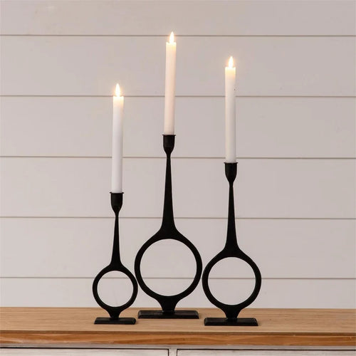 Round Taper Candle Holders (Set of 3)
