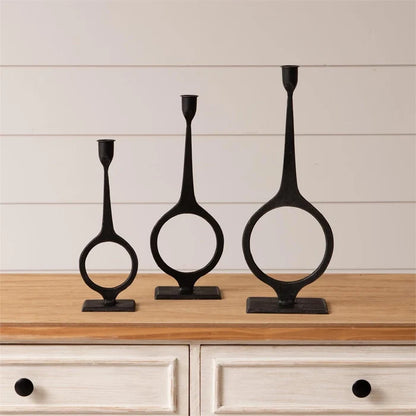 Round Taper Candle Holders (Set of 3)