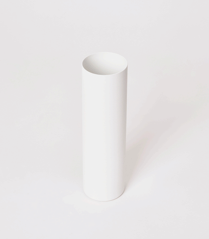 Round Tissue Case - Steel + Wood