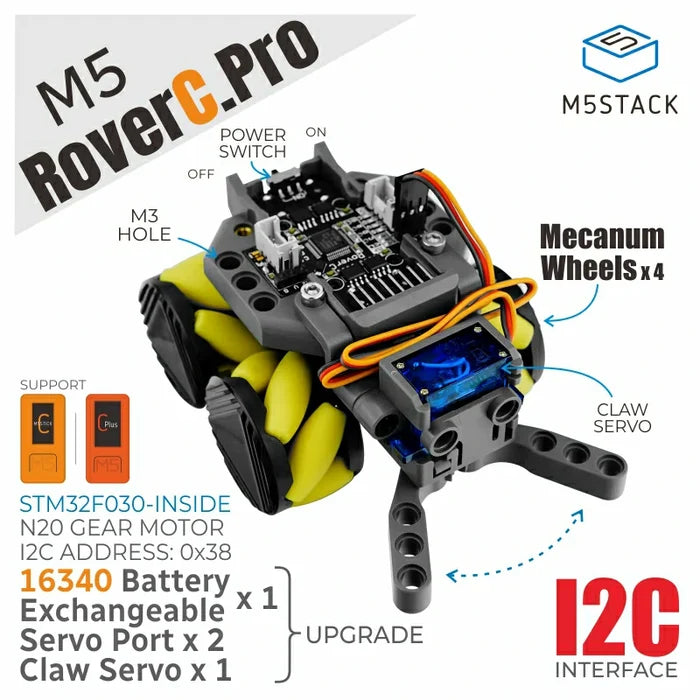 RoverC Pro(W/O M5StickC) - m5stack-store