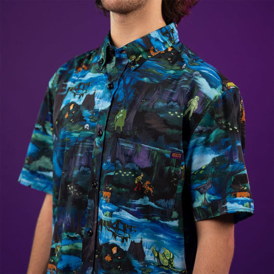 RSVLTS Scooby-Doo Short Sleeve Shirt Scooby-Doo "Spooky Swampland" – KUNUFLEX Short Sleeve Shirt