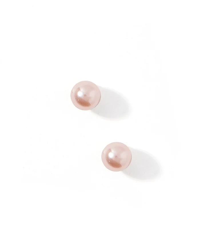 Screwback Stud Earrings - Payton Pearl Pink 5mm