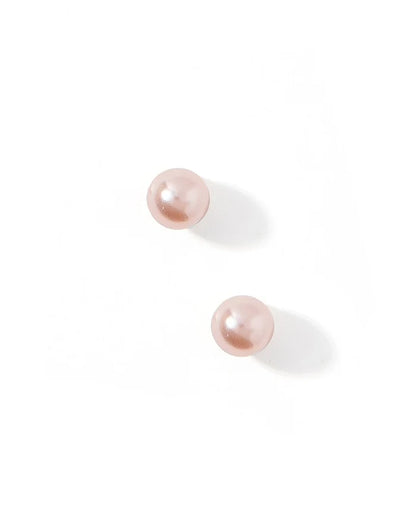 Screwback Stud Earrings - Payton Pearl Pink 5mm