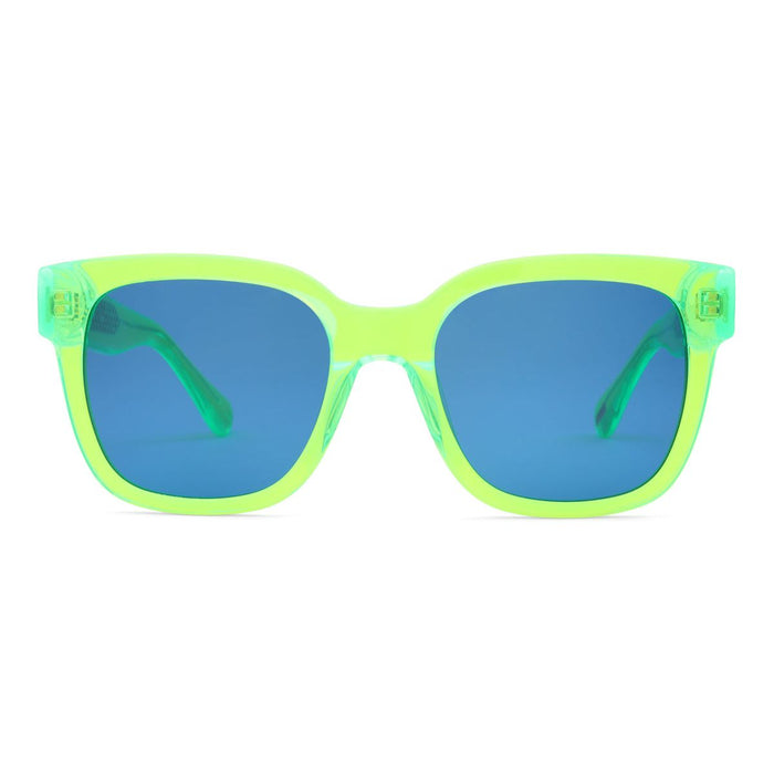 Neon Green - Blue Lens