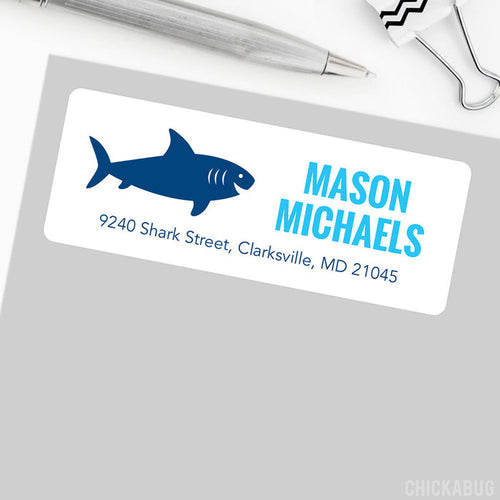 Shark Address Labels