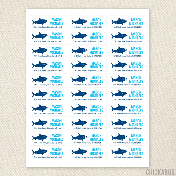 Shark Address Labels