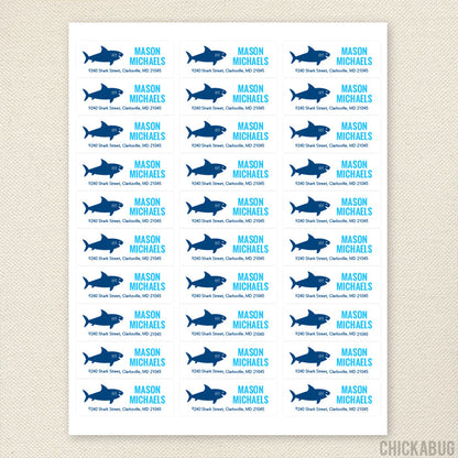 Shark Address Labels