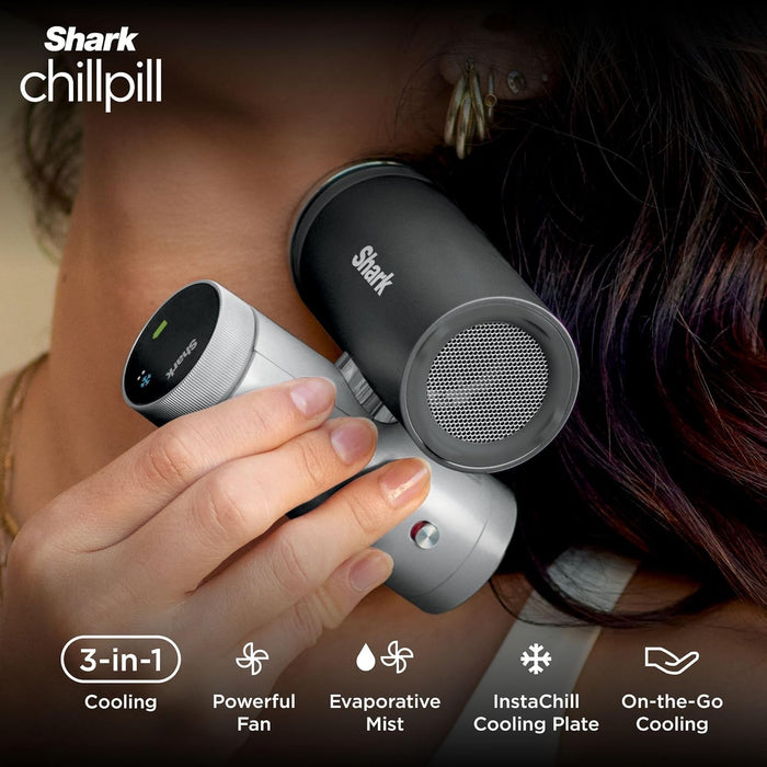Shark ChillPill 3-in-1 Fan, Mist & InstaChill System – Iced Latte FA022UKBR Brown