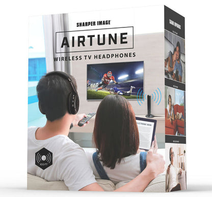 SHARPER IMAGE Air Tune Wireless RF TV Headphones - SHP924GY