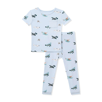 Product photo of the Short Sleeve with Pants Pajamas in Take Off