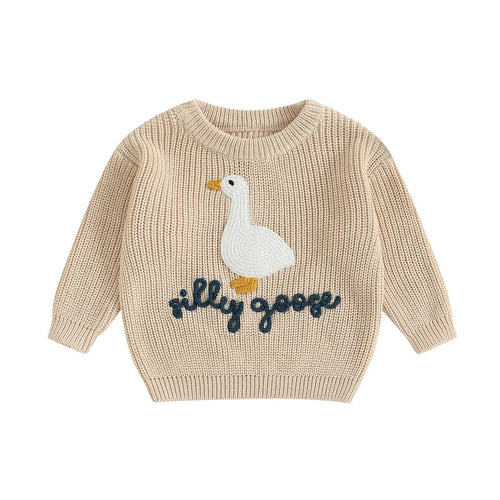 SILLY GOOSE Knitted Sweater