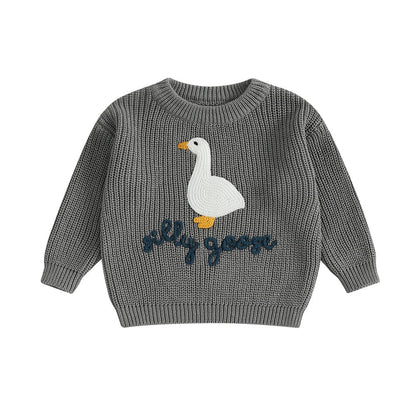 SILLY GOOSE Knitted Sweater