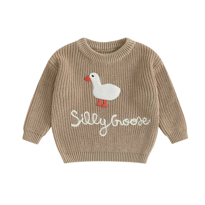 SILLY GOOSE Knitted Sweater