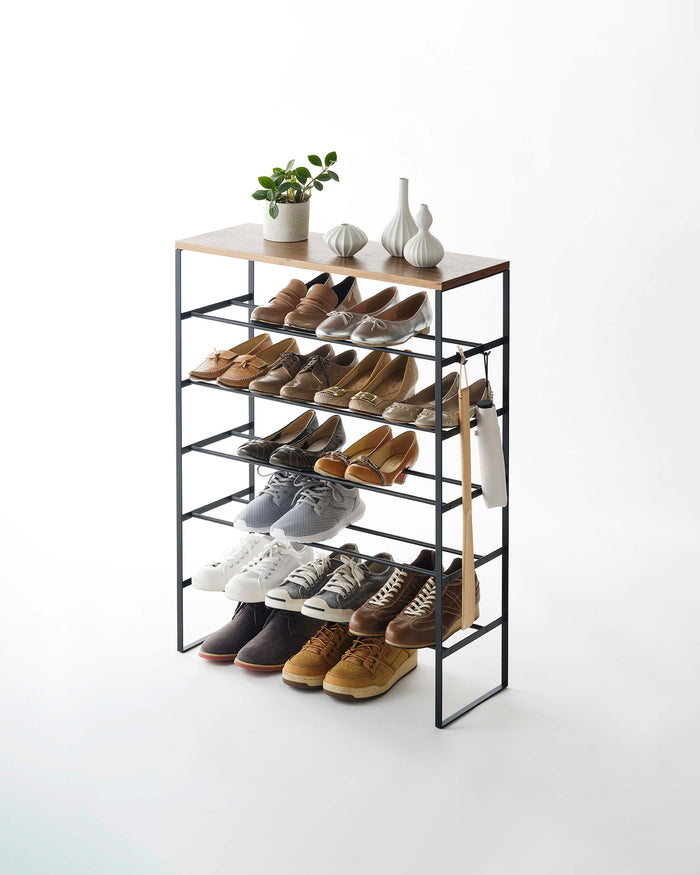 Six-Tier Shoe Rack (34" H)  - Steel
