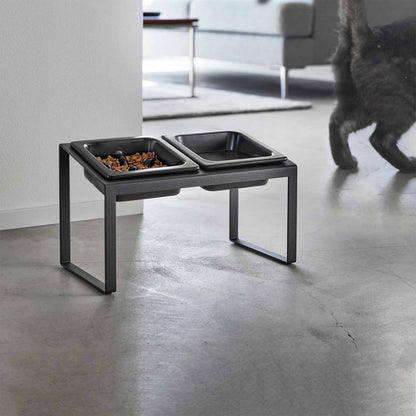 Slow Feeder Pet Bowl - Steel + Ceramic